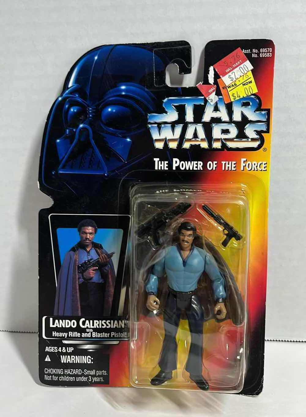 Photo 1 of NEW STAR WARS THE POWER OF THE FORCE ACTION FIGURE, LANDO CALRISSIAN