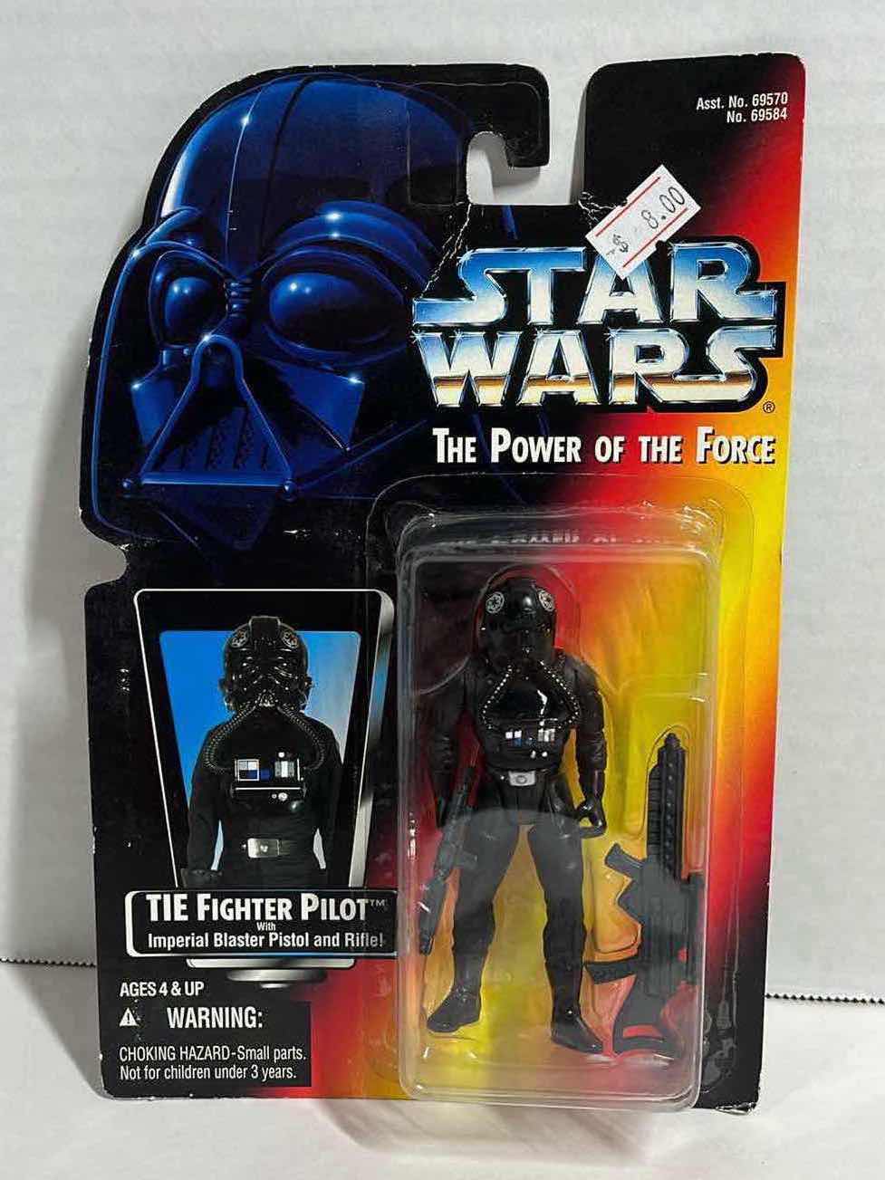 Photo 1 of NEW STAR WARS THE POWER OF THE FORCE ACTION FIGURE, TIE FIGHTER PILOT