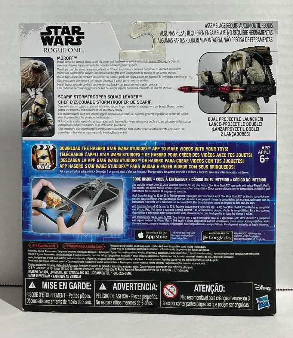 Photo 2 of NEW STAR WARS ROGUE ONE ACTION FIGURES, MOROFF VS SCARIF STORMTROOPER SQUAD LEADER