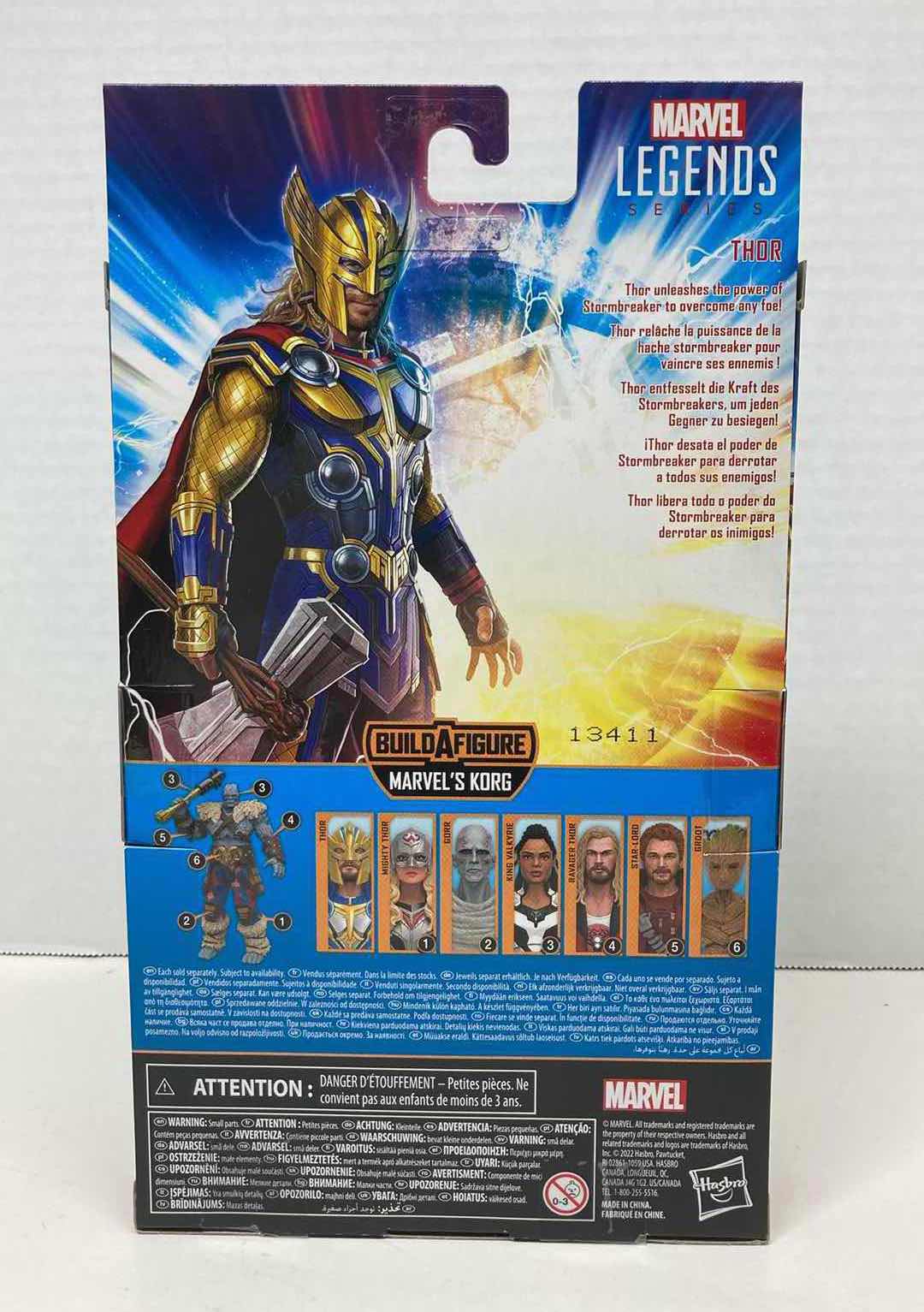 Photo 2 of NEW MARVEL LEGEND SERIES THOR LOVE & THUNDER ACTION FIGURE, THOR