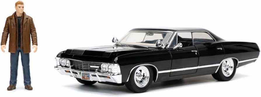 Photo 1 of NEW JADA TOYS HOLLYWOOD RIDES DIE-CAST FIGURE SUPERNATURAL JOIN THE HUNT DEAN WINCHESTER & 1967 CHEVROLET IMPALA SS SPORT SEDAN