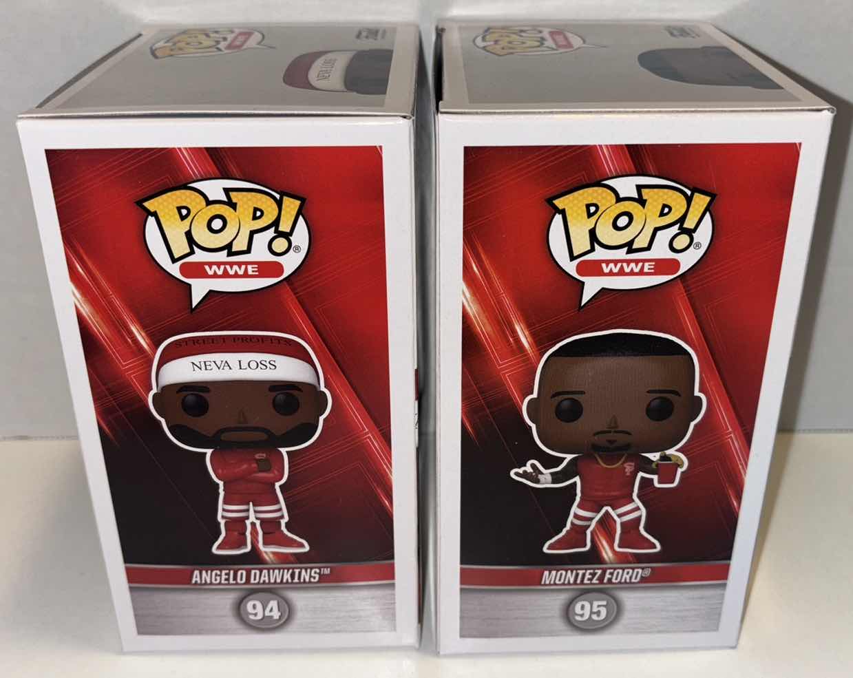 Photo 2 of NEW FUNKO POP! WWE VINYL FIGURES 2-PACK, #94 ANGELO DAWKINS & #95 MONTEZ FORD