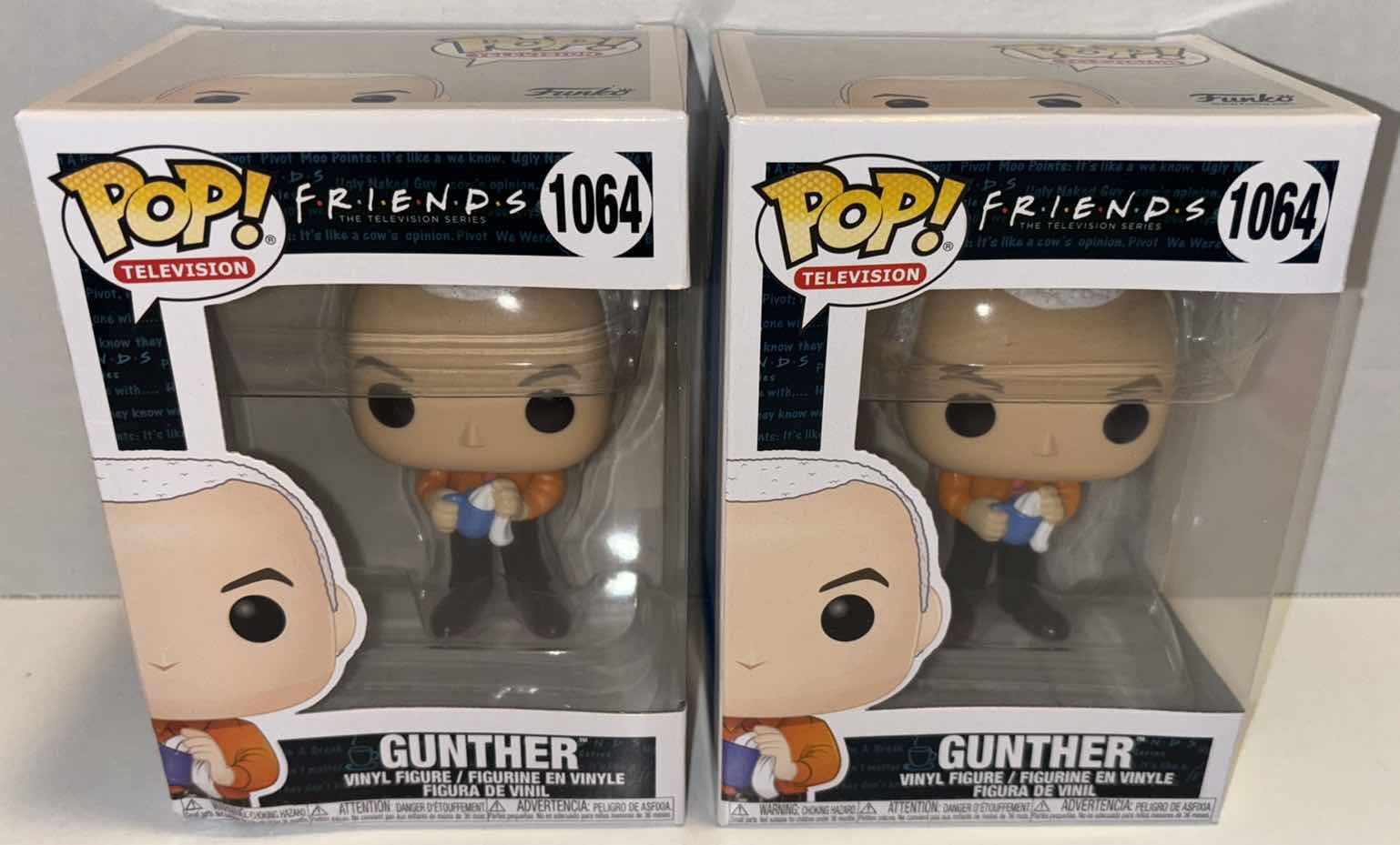 Photo 1 of NEW FUNKO POP! TELEVISION FRIENDS VINYL FIGURES 2-PACK,  #1064 GUNTHER