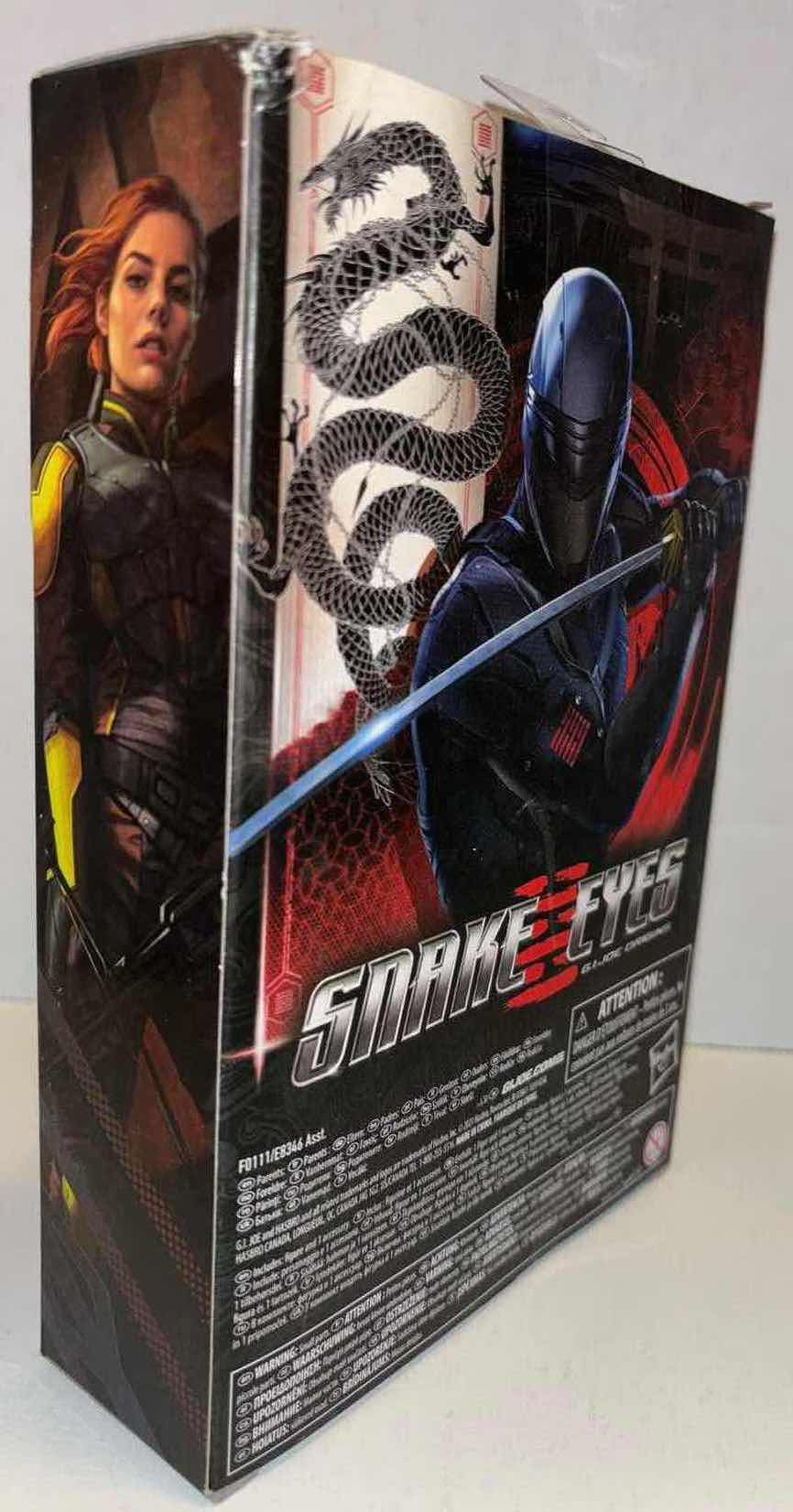 Photo 3 of NEW HASBRO G.I. JOE CLASSIFIED SERIES SNAKE EYES ORIGIN ACTION FIGURE & ACCESSORIES, SCARLETT