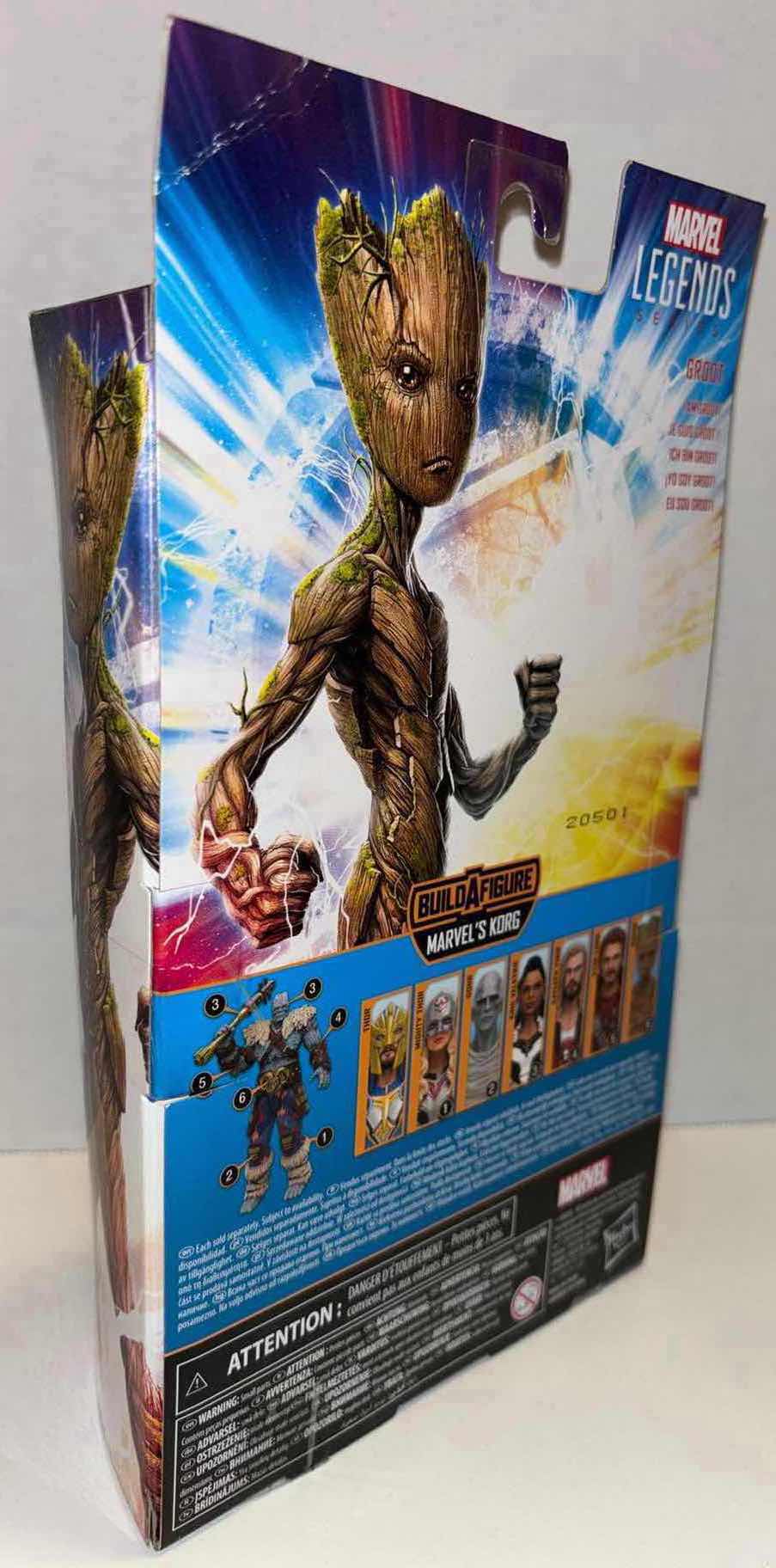 Photo 2 of NEW HASBRO MARVEL STUDIOS LEGENDS SERIES ACTION FIGURE & ACCESSORIES, THOR LOVE AND THUNDER “GROOT”