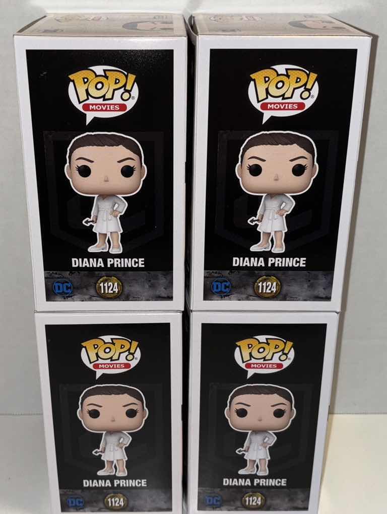 Photo 2 of NEW FUNKO POP! MOVIES DC 4-PACK VINYL FIGURE, ZACK SNYDER’S JUSTICE LEAGUE #1124 DIANA PRINCE