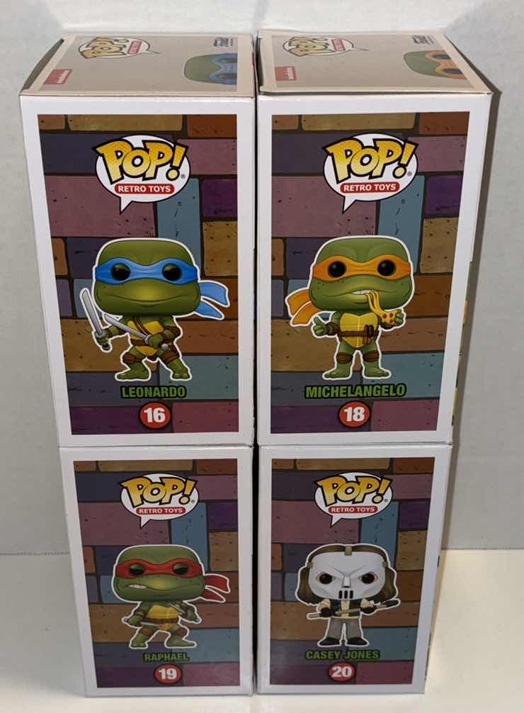 Photo 2 of NEW FUNKO POP! RETRO TOYS TMNT 4-PACK VINYL FIGURE, #16, #18, #19 & #20