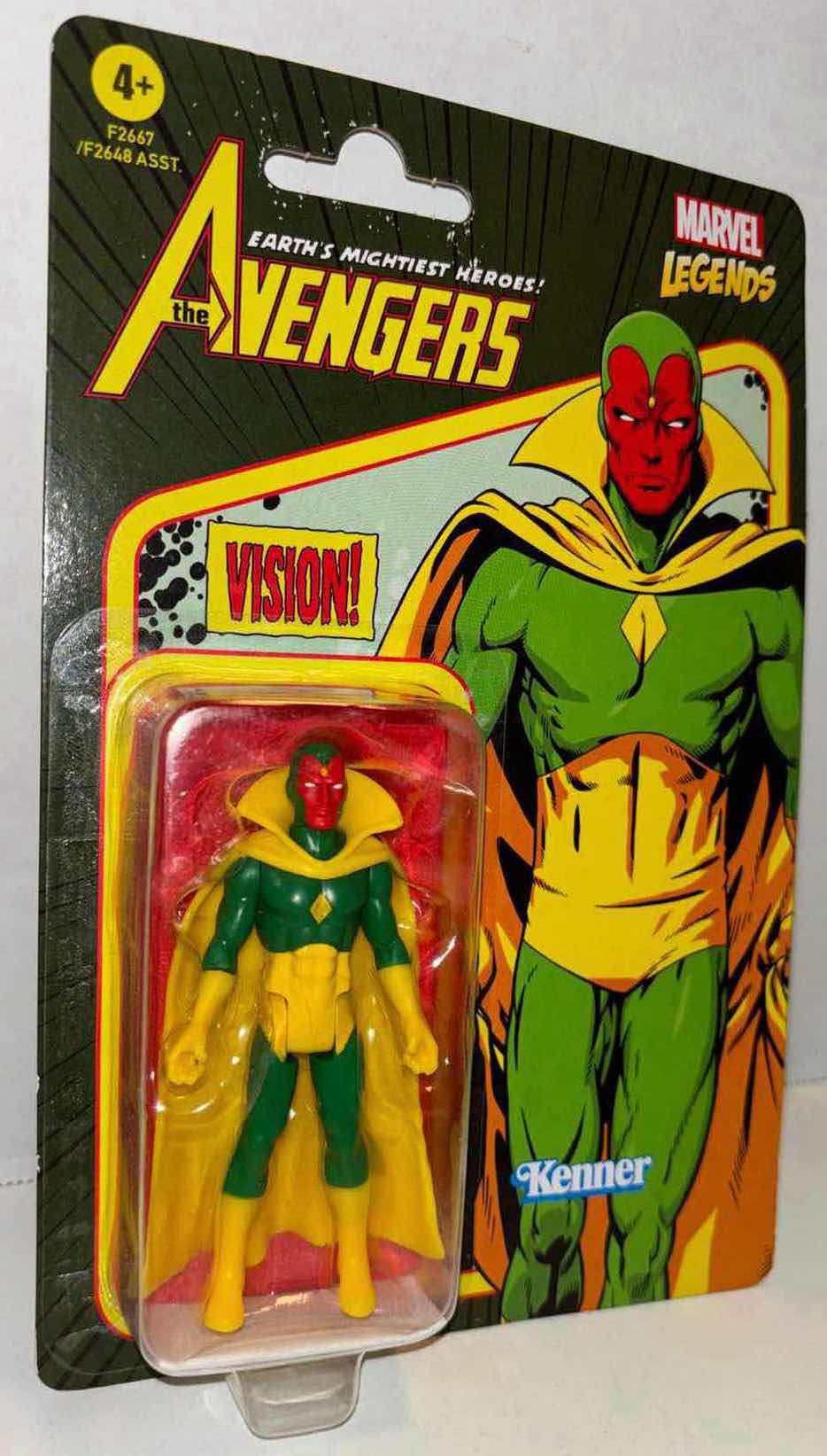 Photo 1 of NEW HASBRO MARVEL LEGENDS AVENGERS RETRO COLLECTION ACTION FIGURE, “VISION”