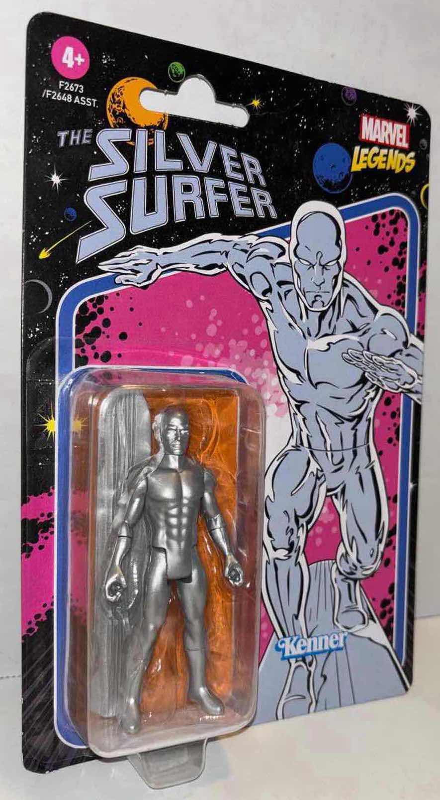 Photo 1 of NEW HASBRO MARVEL LEGENDS RETRO COLLECTION ACTION FIGURE, “THE SILVER SURFER”