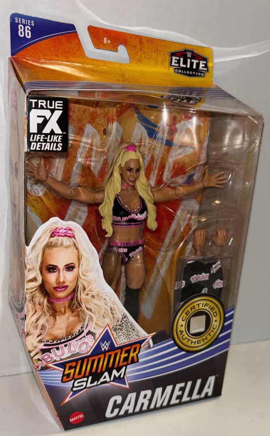 Photo 1 of NEW MATTEL WWE ELITE COLLECTION ACTION FIGURE & ACCESSORIES, SUMMER SLAM “CARMELLA”
