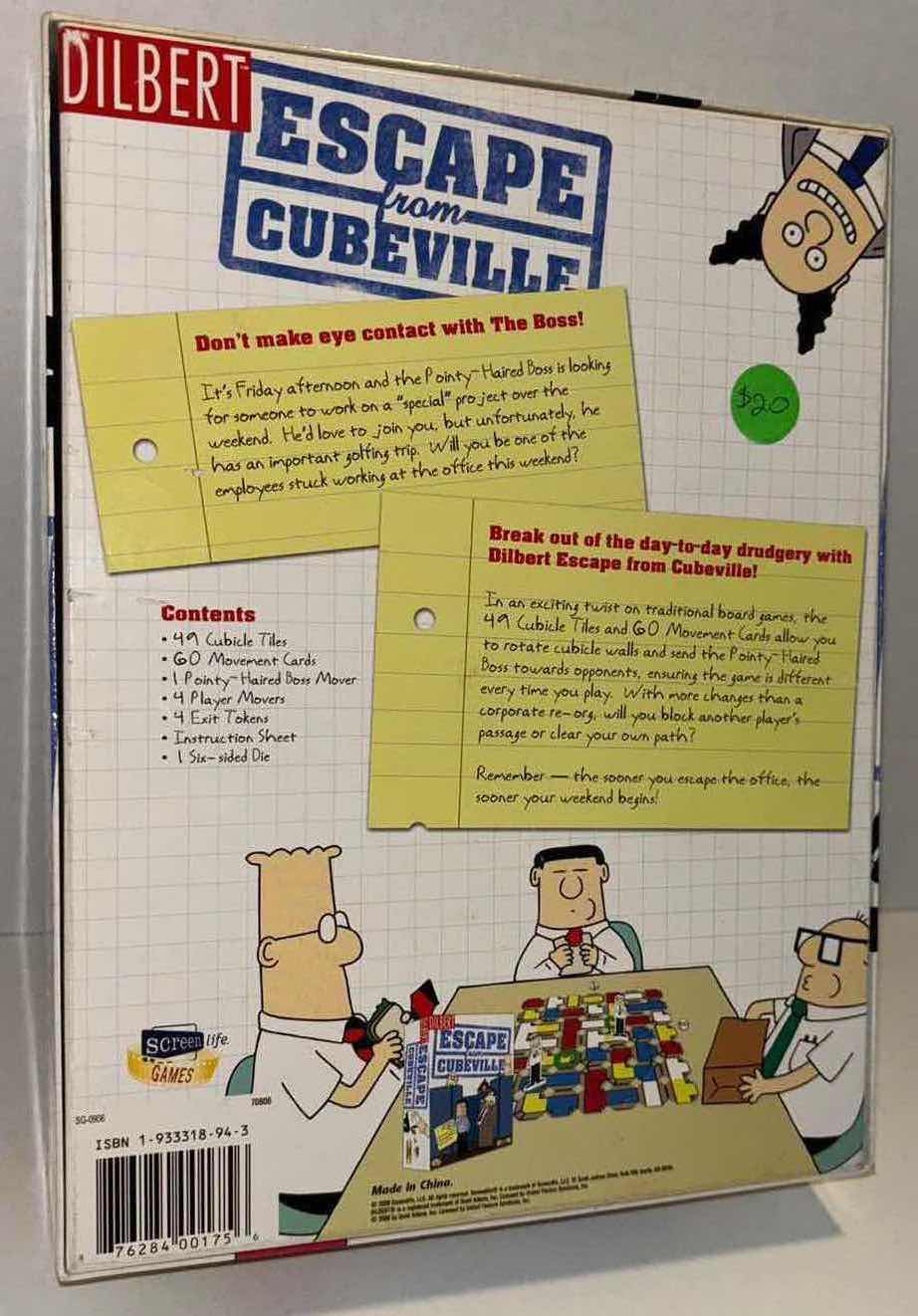 Photo 2 of SCREENLIFE GAMES DILBERT ESCAPE FROM CUBEVILLE BOARD GAME
