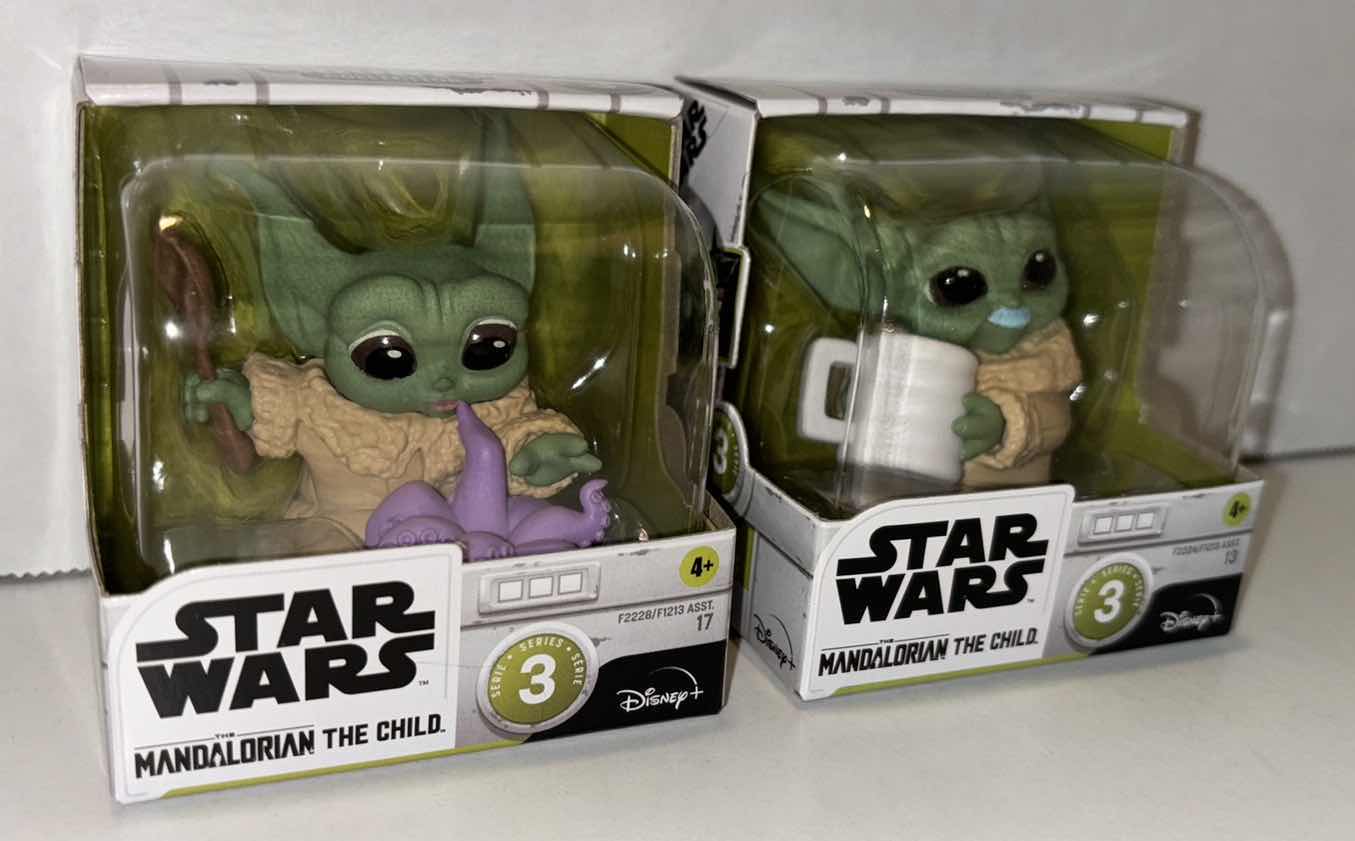 Photo 2 of NEW STAR WARS THE BOUNTY COLLECTION SERIES 3 THE CHILD POSED COLLECTIBLE 2-PACK FIGURES, “TENTACLE SURPRISE” & “BLUE MILK MUSTACHE”