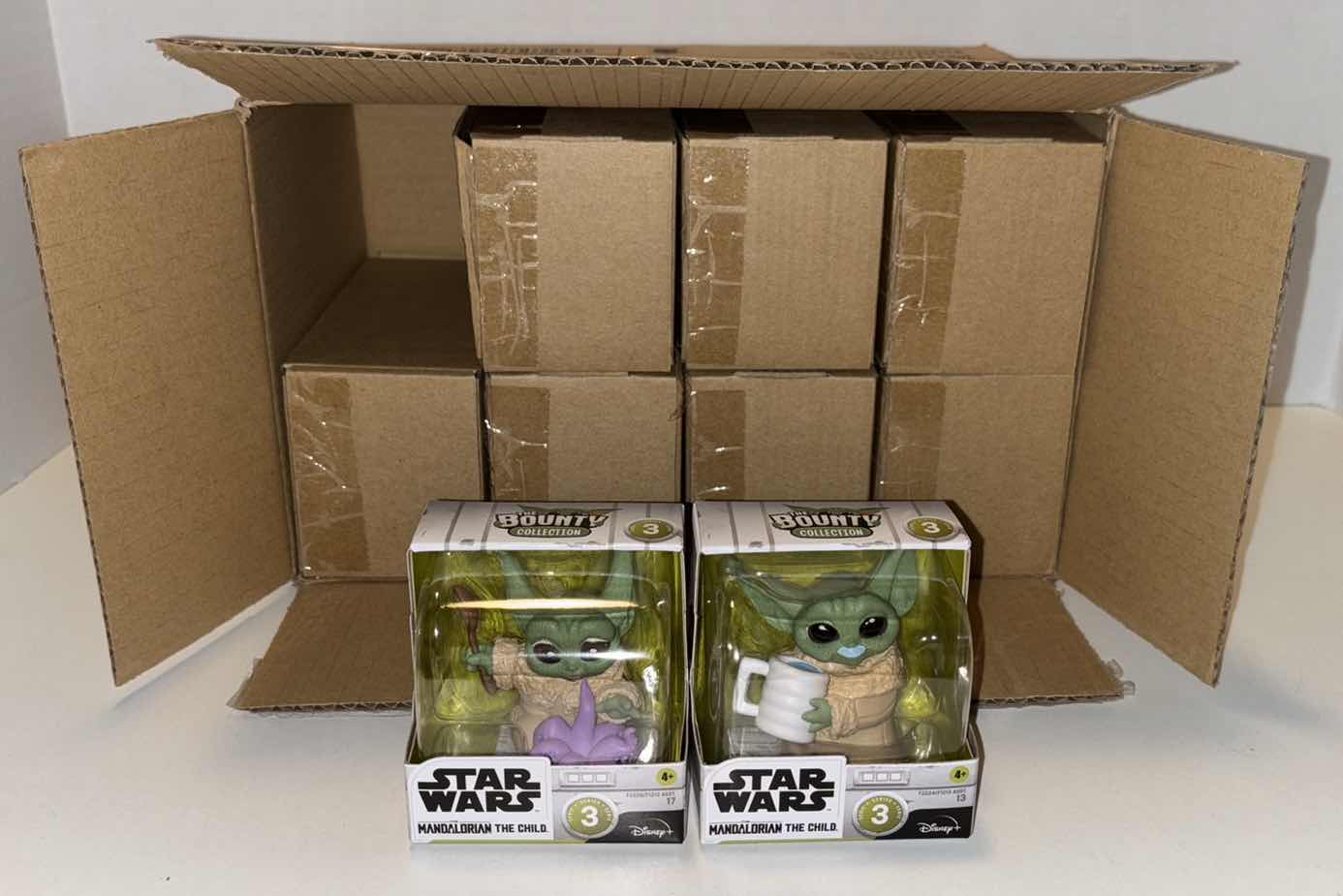 Photo 1 of NEW STAR WARS THE BOUNTY COLLECTION SERIES 3 THE CHILD POSED COLLECTIBLE 2-PACK FIGURES, “TENTACLE SURPRISE” & “BLUE MILK MUSTACHE” (CASE OF 8)