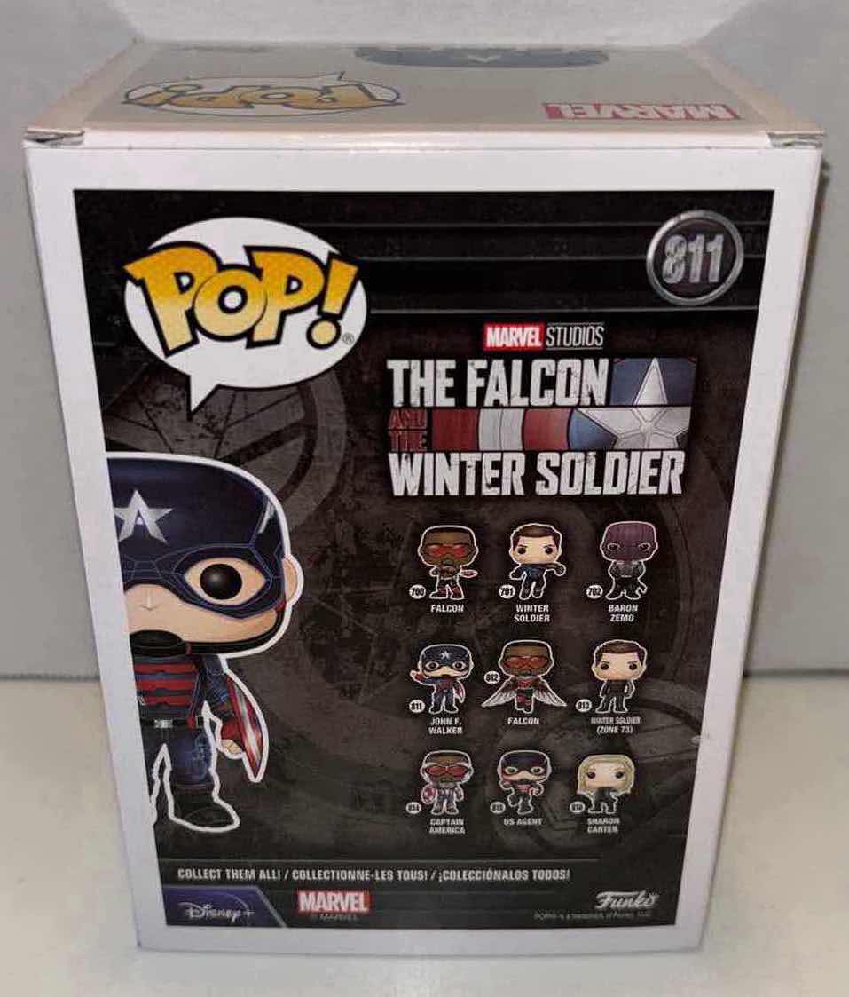 Photo 3 of NEW FUNKO POP! MARVEL BOBBLE-HEAD VINYL FIGURE, THE FALCON AND THE WINTER SOLDIER #811 JOHN F. WALKER