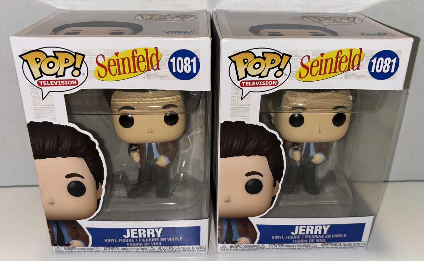 Photo 1 of NEW FUNKO POP! TELEVISION 2-PACK SEINFELD VINYL FIGURE, #1081 JERRY (DOING STAND-UP)