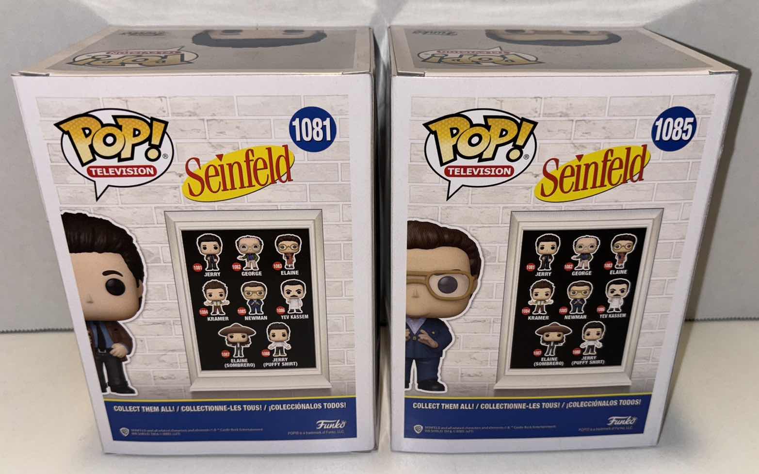 Photo 3 of NEW FUNKO POP! TELEVISION 2-PACK SEINFELD VINYL FIGURE, #1081 JERRY (DOING STAND-UP) & #1085 NEWMAN THE MAILMAN