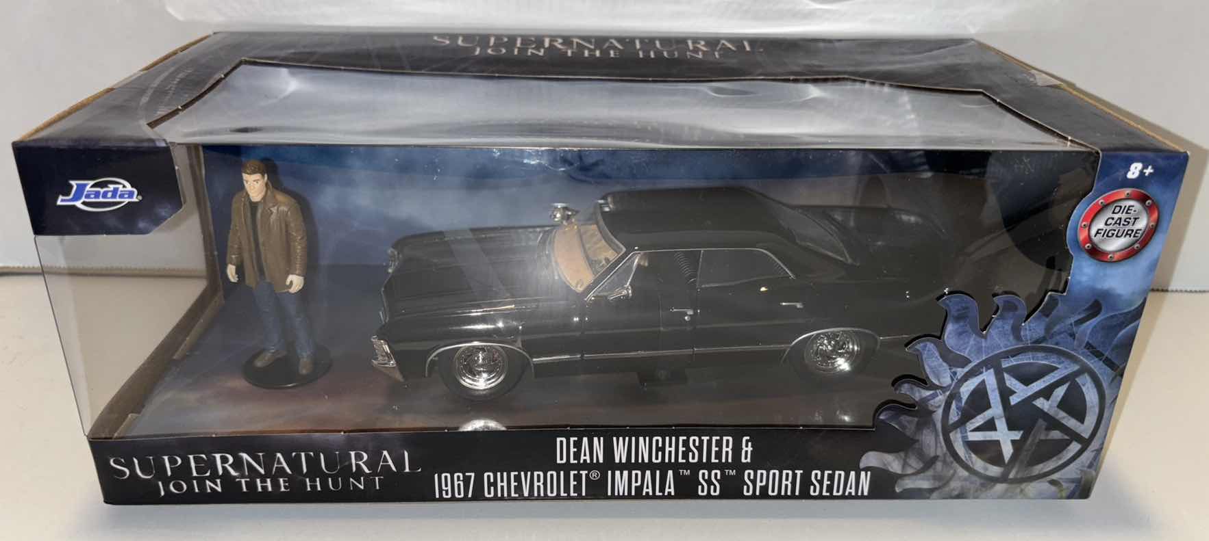 Photo 2 of NEW JADA TOYS HOLLYWOOD RIDES DIE-CAST VEHICLE & FIGURE, SUPERNATURAL JOIN THE HUNT “DEAN WINCHESTER & 1967 CHEVROLET IMPALA SS SPORT SEDAN”