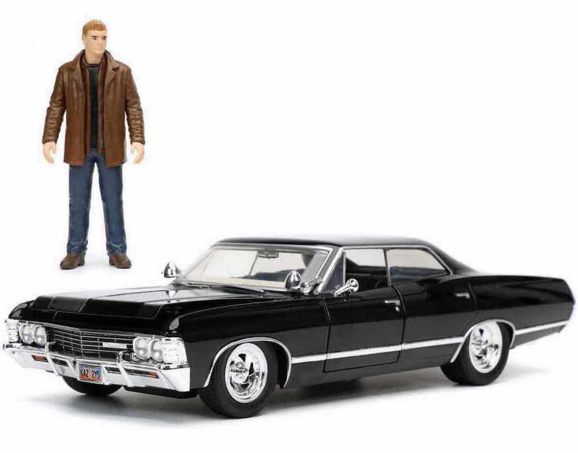 Photo 1 of NEW JADA TOYS HOLLYWOOD RIDES DIE-CAST VEHICLE & FIGURE, SUPERNATURAL JOIN THE HUNT “DEAN WINCHESTER & 1967 CHEVROLET IMPALA SS SPORT SEDAN”