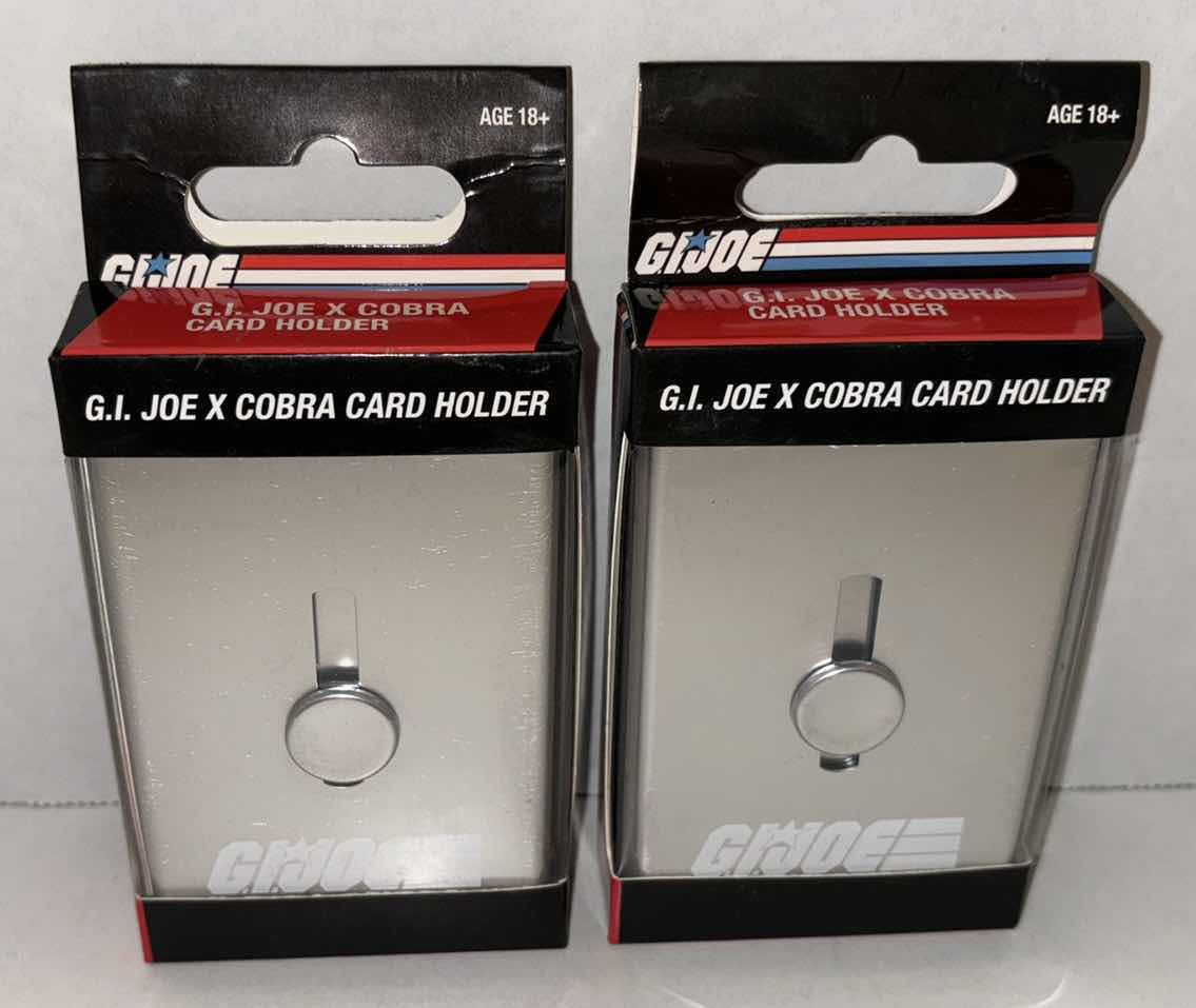 Photo 1 of NEW 2-PACK G.I. JOE X COBRA CARD HOLDER