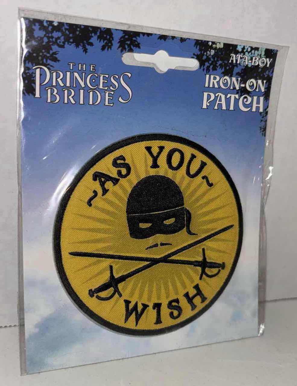 Photo 1 of NEW 3-PACK ATA-BOY IRON-ON PATCH, THE PRINCESS BRIDE “AS YOU WISH”