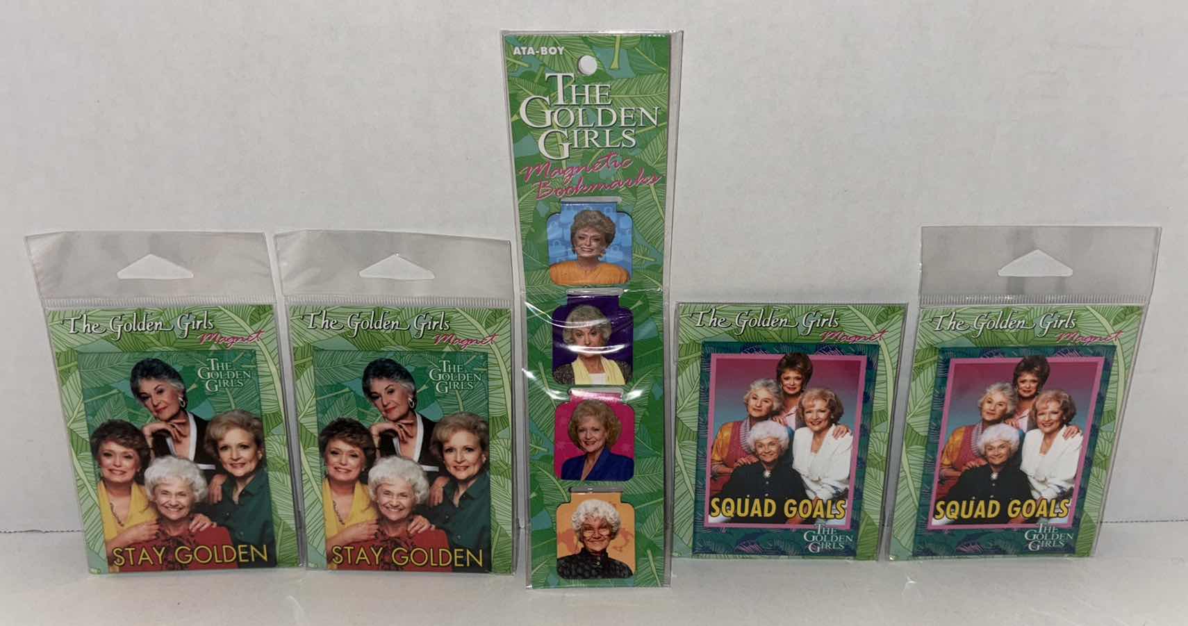 Photo 1 of NEW ATA-BOY THE GOLDEN GIRLS MAGNETS (4) & SET OF MAGNETIC BOOKMARKS