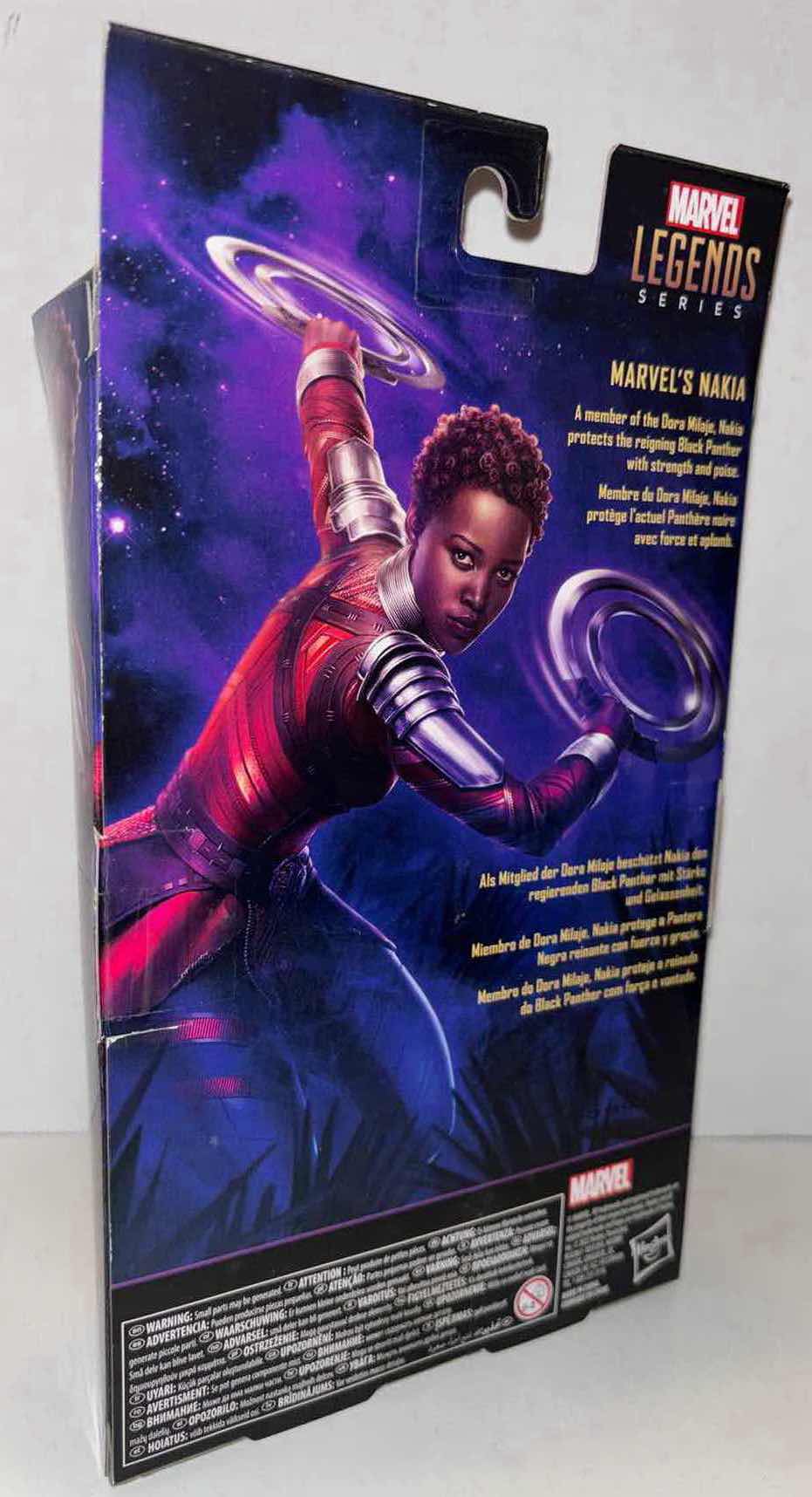 Photo 3 of NEW 2-PACK HASBRO MARVEL STUDIOS LEGACY COLLECTION LEGENDS SERIES BLACK PANTHER ACTION FIGURE & ACCESSORIES, “MARVEL’S NAKIA”