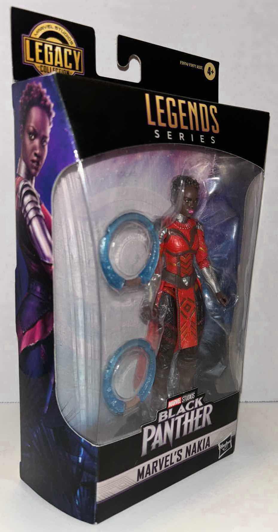 Photo 2 of NEW 2-PACK HASBRO MARVEL STUDIOS LEGACY COLLECTION LEGENDS SERIES BLACK PANTHER ACTION FIGURE & ACCESSORIES, “MARVEL’S NAKIA” & “SHURI”