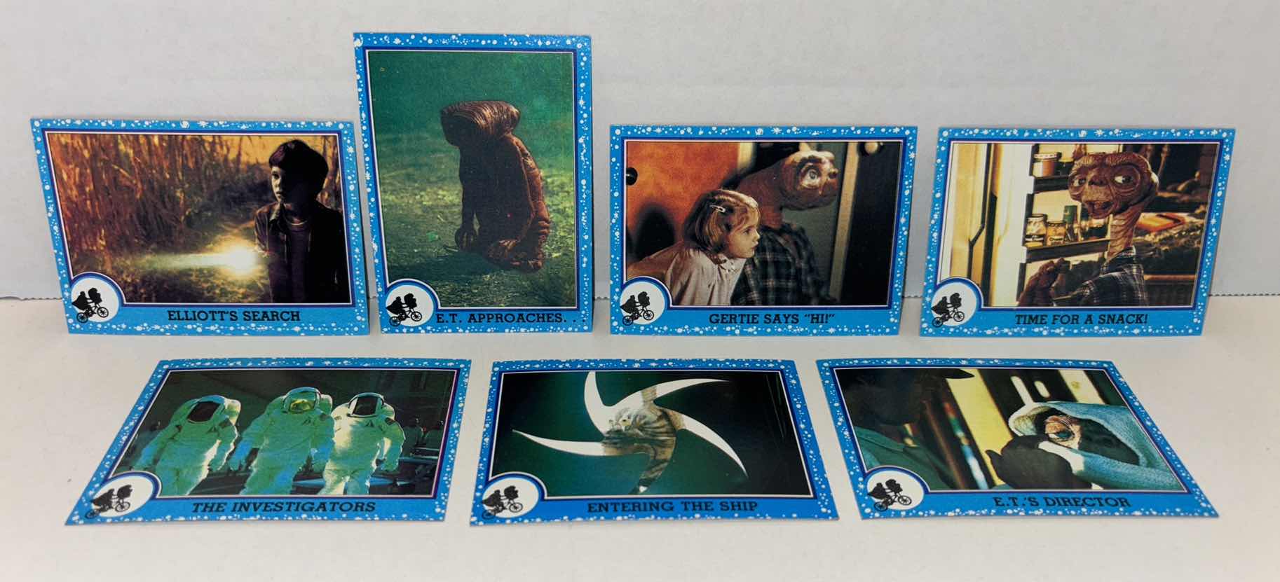 Photo 1 of VINTAGE TOPPS 1982 “ET THE EXTRA-TERRESTRIAL” MOVIE TRADING CARDS (7)
