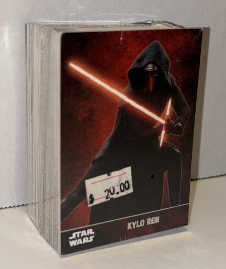 Photo 1 of NEW FACTORY SEALED 2015 TOPPS STAR WARS THE FORCE AWAKENS SERIES 1 TRADING CARDS, 100 CARD BASE SET