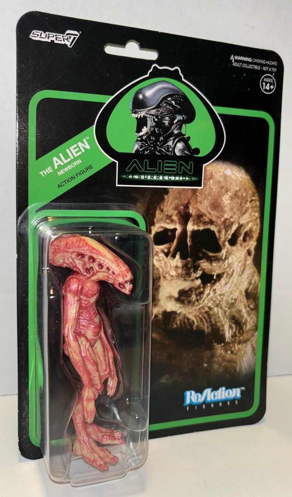 Photo 1 of NEW SUPER7 REACTION FIGURES ALIEN RESURRECTION ACTION FIGURE, “THE ALIEN NEWBORN”