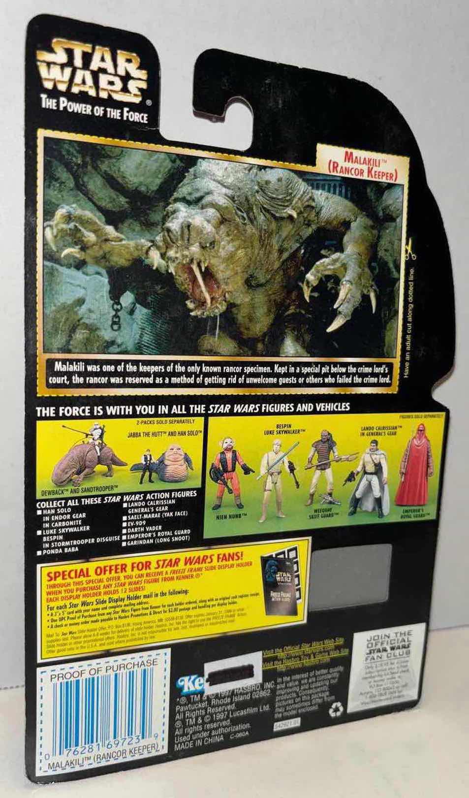 Photo 2 of NEW KENNER STAR WARS THE POWER OF THE FORCE ACTION FIGURE, MALAKILI (RANCOR KEEPER) W LONG-HANDLED VIBRO-BLADE (1)