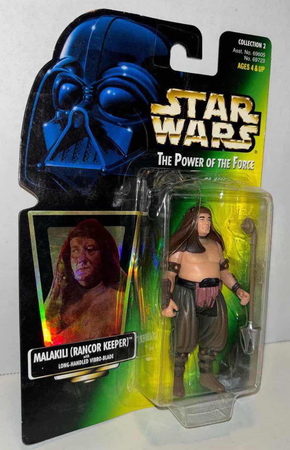 Photo 1 of NEW KENNER STAR WARS THE POWER OF THE FORCE ACTION FIGURE, MALAKILI (RANCOR KEEPER) W LONG-HANDLED VIBRO-BLADE (1)