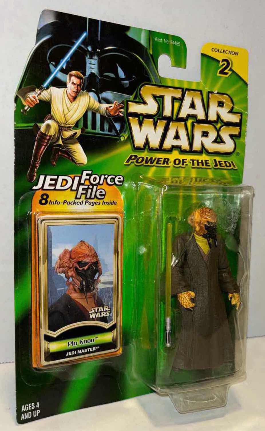 Photo 1 of NEW HASBRO STAR WARS POWER OF THE JEDI ACTION FIGURE, PLO KOON & JEDI FORCE FILE (1)