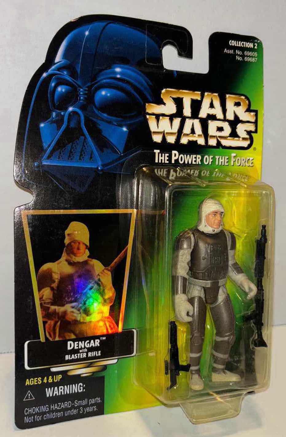 Photo 1 of NEW KENNER STAR WARS THE POWER OF THE FORCE ACTION FIGURE, DENGAR W BLASTER RIFLE (1)
