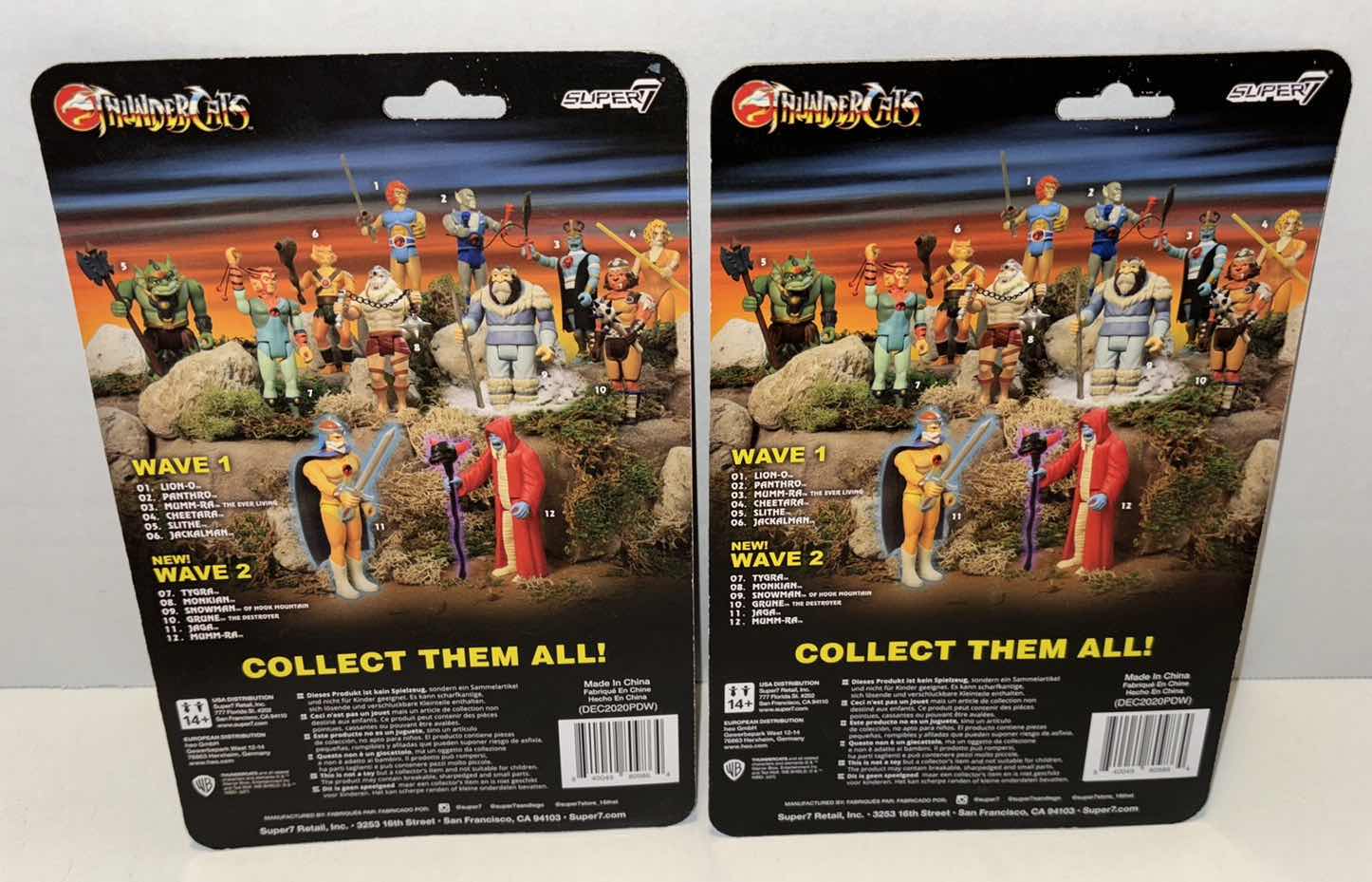 Photo 3 of NEW 2-PACK SUPER7 REACTION FIGURES & ACCESSORIES, THUNDERCATS “GRUNE THE DESTROYER”