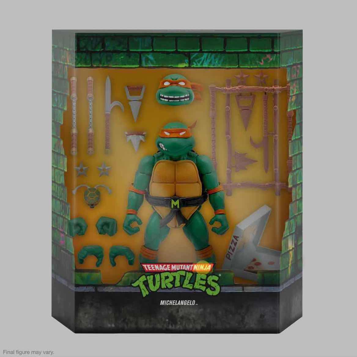 Photo 1 of NEW SUPER 7 ULTIMATES ACTION FIGURE & ACCESSORIES, TEENAGE MUTANT NINJA TURTLES MICHELANGELO