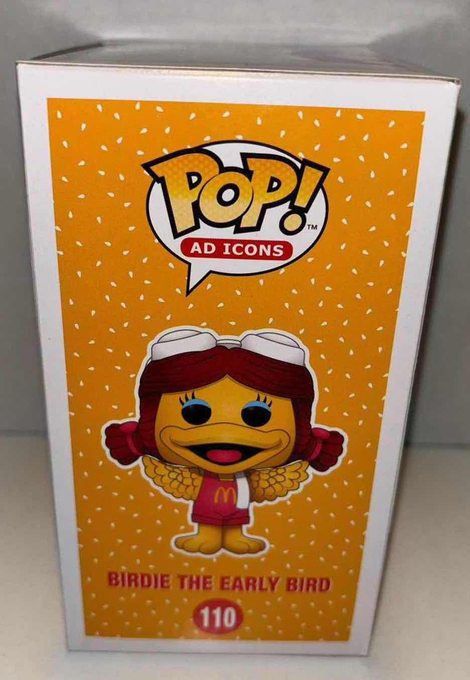 Photo 2 of NEW FUNKO POP! ICONS VINYL FIGURE, MCDONALDS #110 BIRDIE THE EARLY BIRD