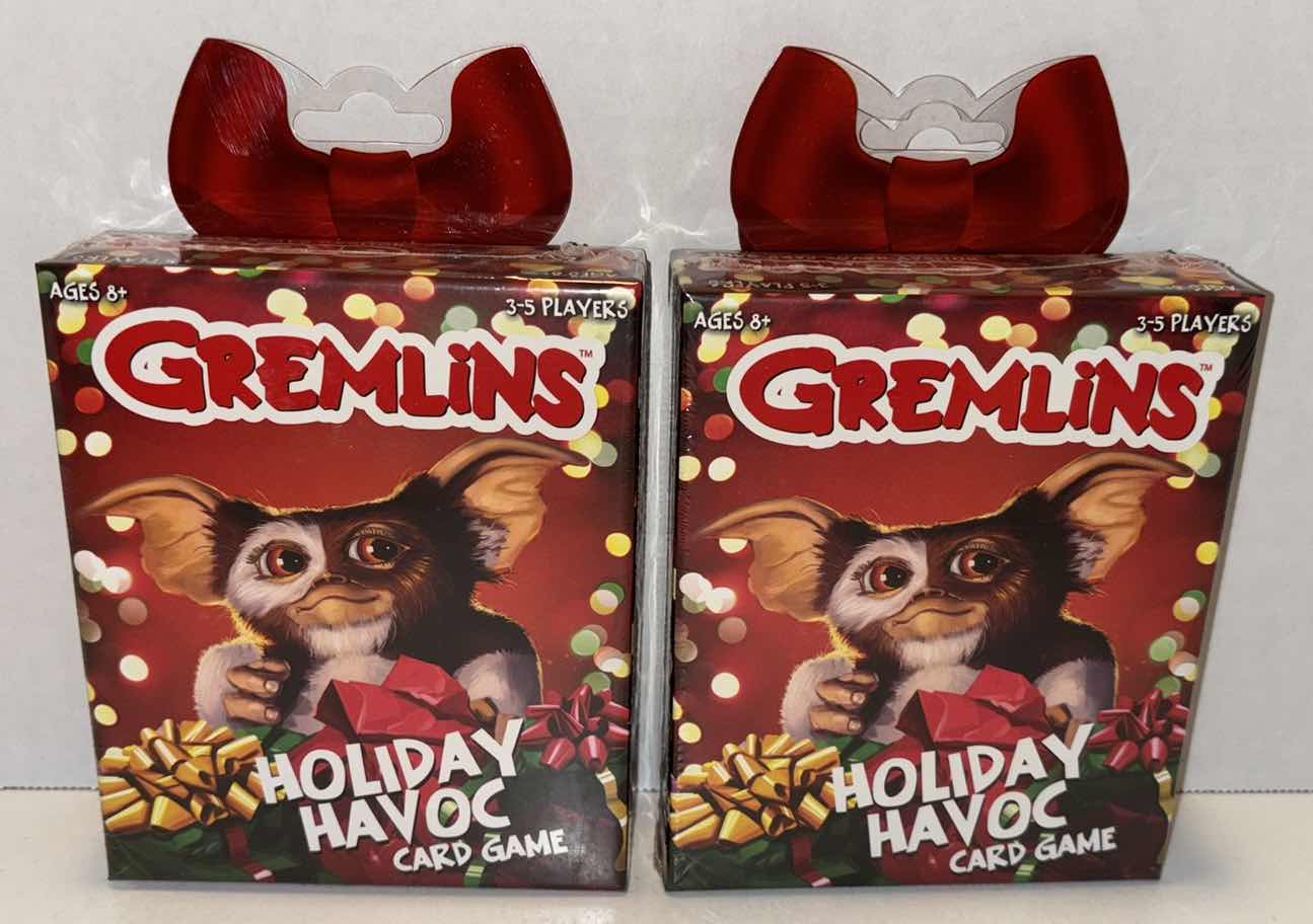 Photo 1 of NEW 2-PACK FUNKO GAMES GREMLINS HOLIDAY HAVOC CARD GAME