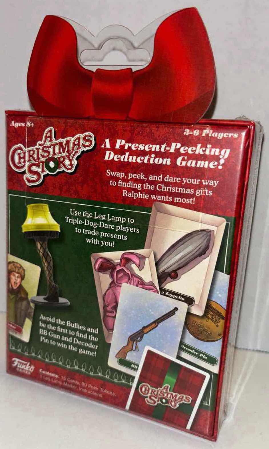 Photo 4 of NEW FUNKO GAMES A CHRISTMAS STORY “A MAJOR CARD GAME” & NECA A CHRISTMAS STORY LEG LAMP TALKING KEYCHAIN (2)