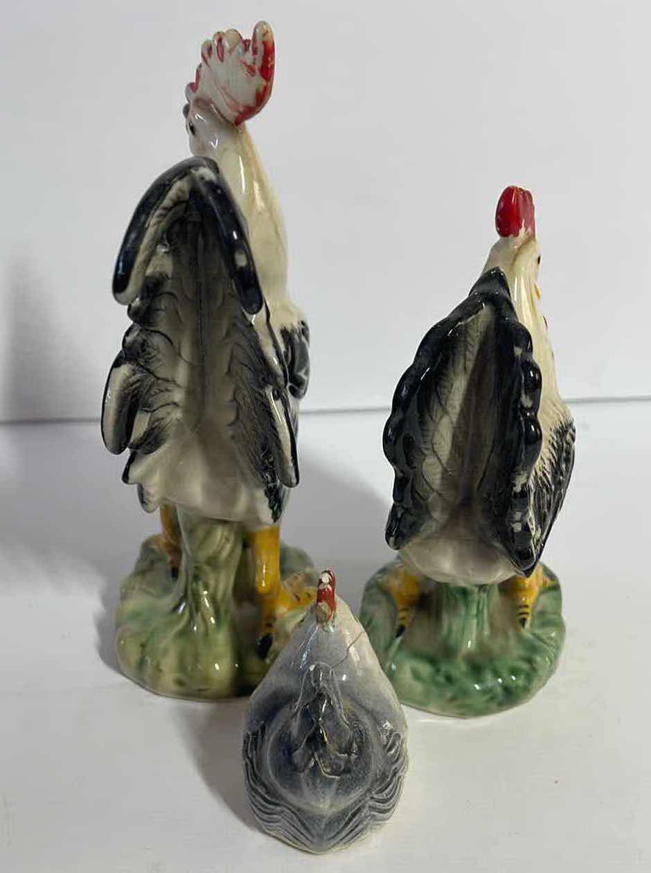 Photo 3 of VINTAGE LEFTON HANDPAINTED COCKS