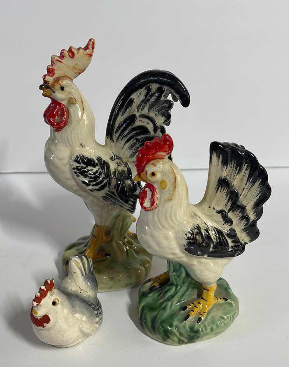 Photo 2 of VINTAGE LEFTON HANDPAINTED COCKS