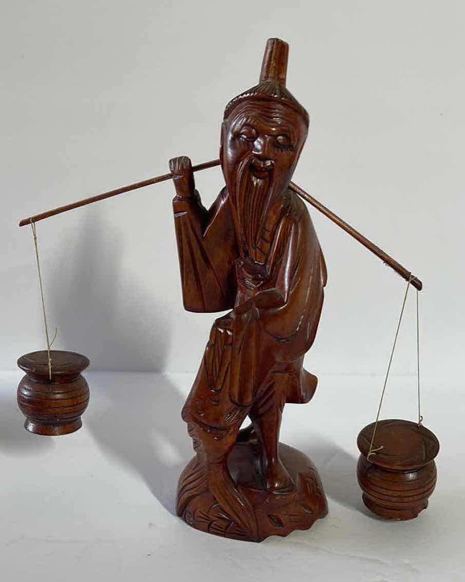 Photo 2 of VINTAGE ASIAN HAND-CARVED WOODEN WISE MEN