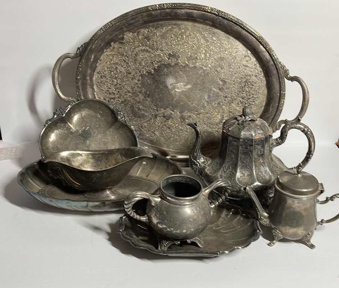 Photo 1 of VINTAGE SILVER PLATE SERVING DISHES