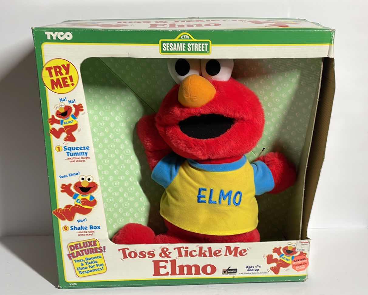 Photo 1 of VINTAGE NIB TOSS & TICKLE ME ELMO