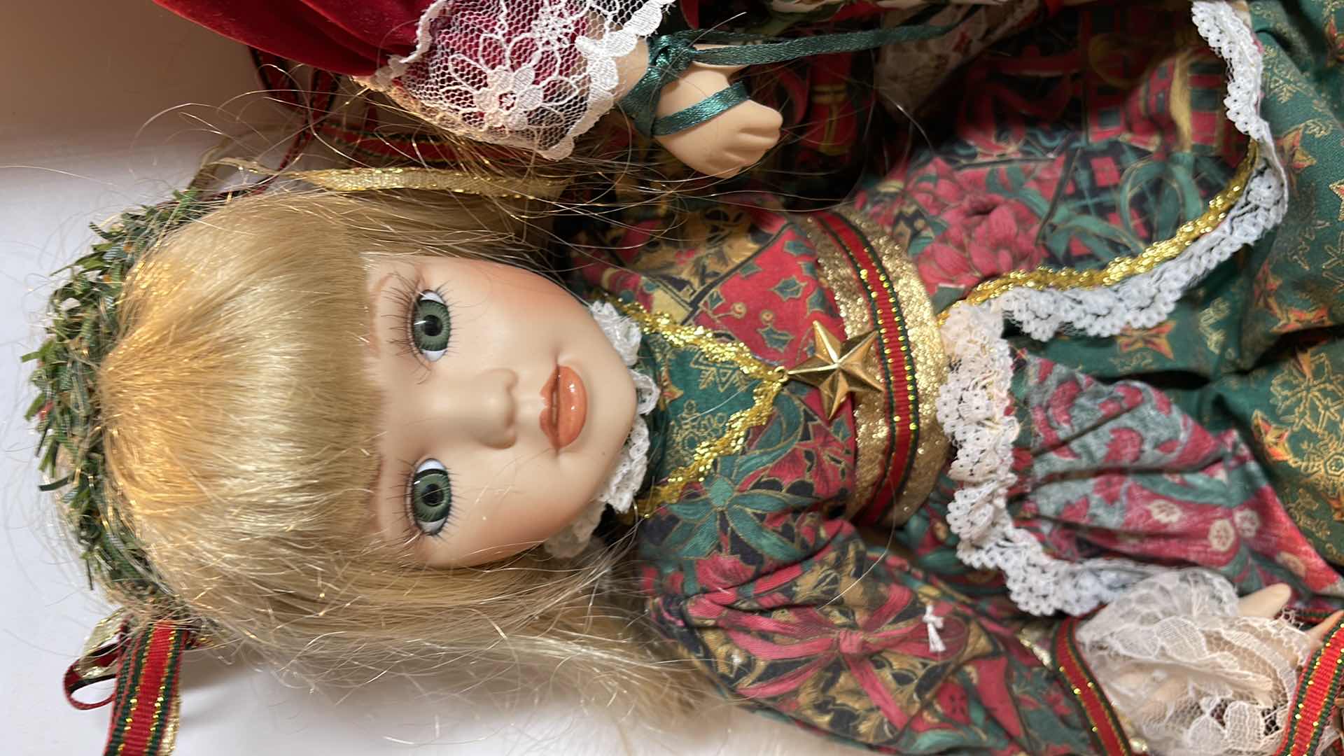 Photo 4 of VINTAGE PORCELAIN CHRISTMAS DOLLS