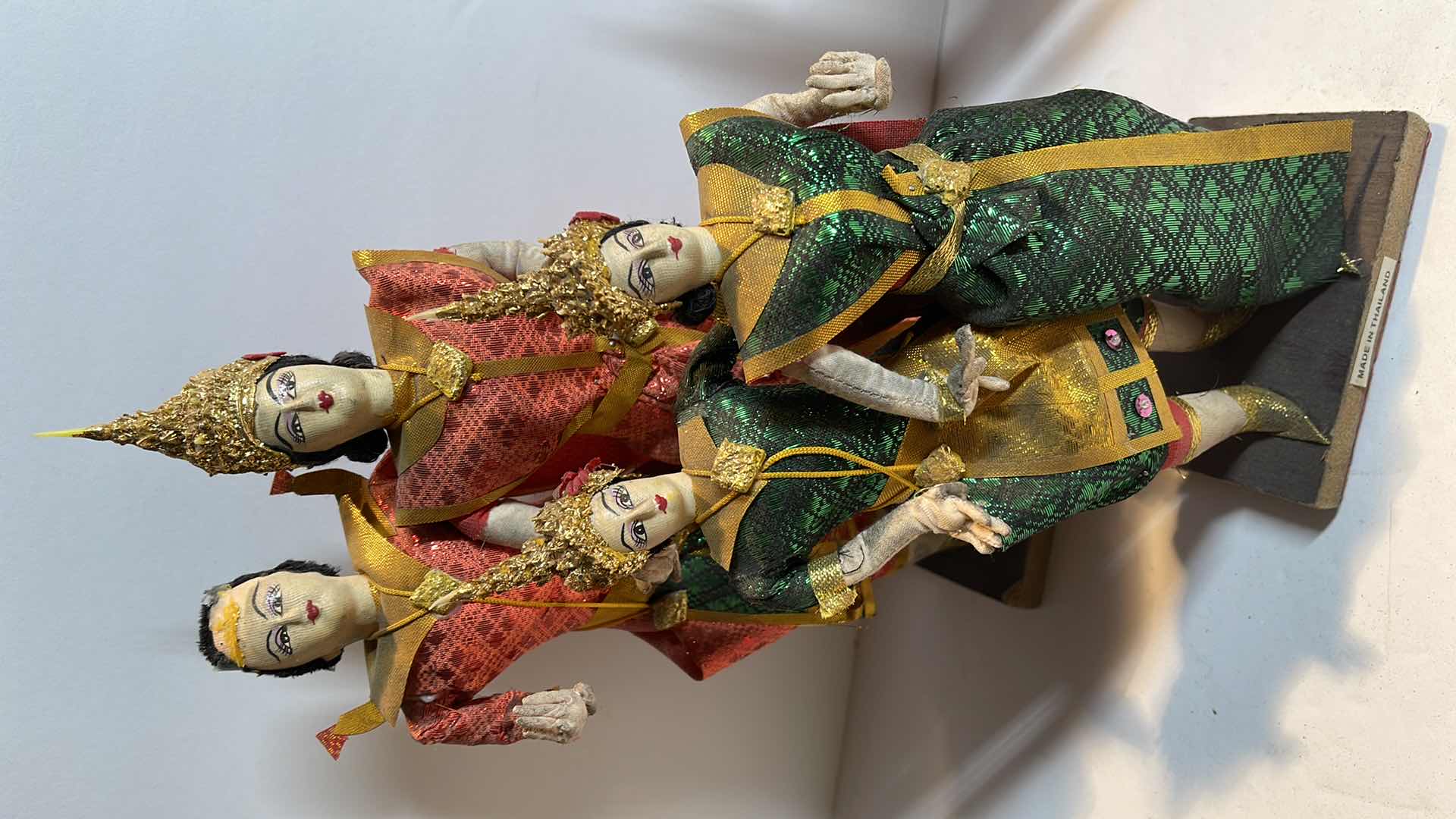 Photo 3 of VINTAGE THAI DOLLS COSTUME SIAM TRADITIONAL DANCERS