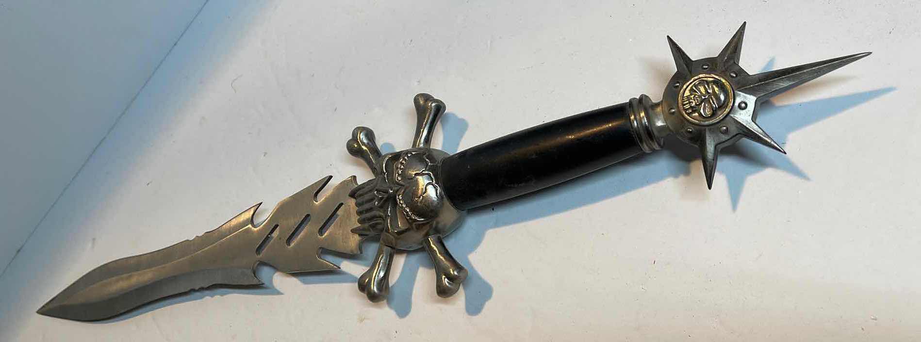 Photo 1 of GOTHIC SKULL AND CROSS BONES KNIFE