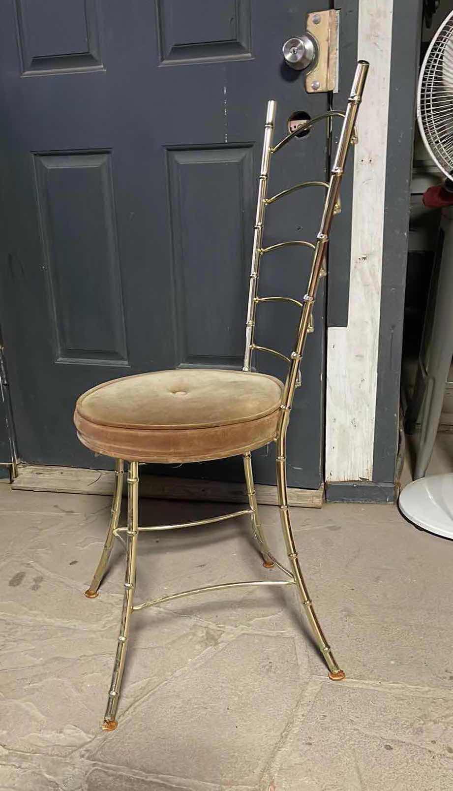 Photo 4 of ART DECO BRASS CHAIR