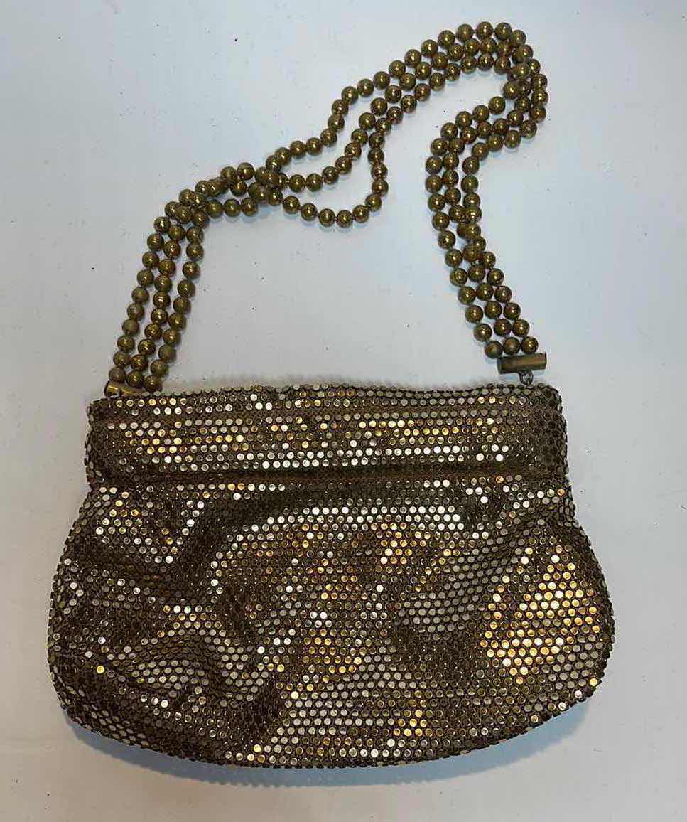 Photo 3 of VINTAGE EMBROIDERED PURSE AND GOLD MESH PURSE