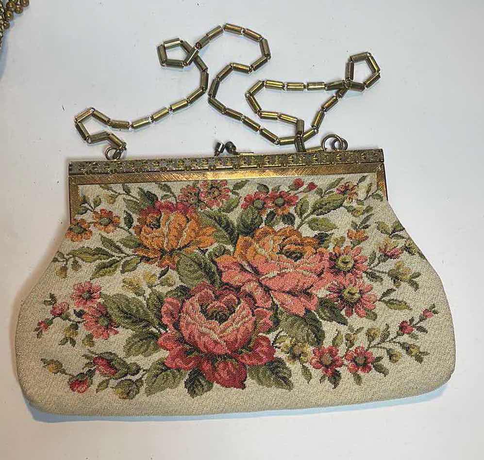 Photo 4 of VINTAGE EMBROIDERED PURSE AND GOLD MESH PURSE